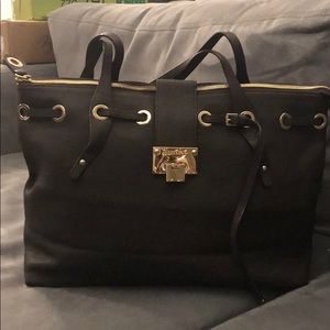 Jimmy Choo Brown Leather Zipper Tote